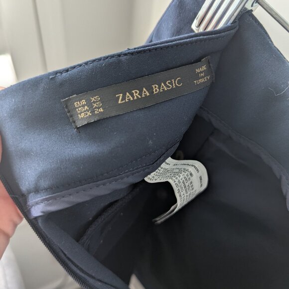 ZARA Navy Blue Skirt - Picture 3 of 3